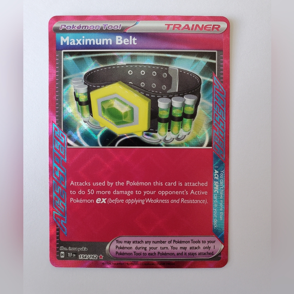 Maximum Belt 154/162 | Temporal Forces | ACE SPEC Rare Holo | NM Pokemon TCG